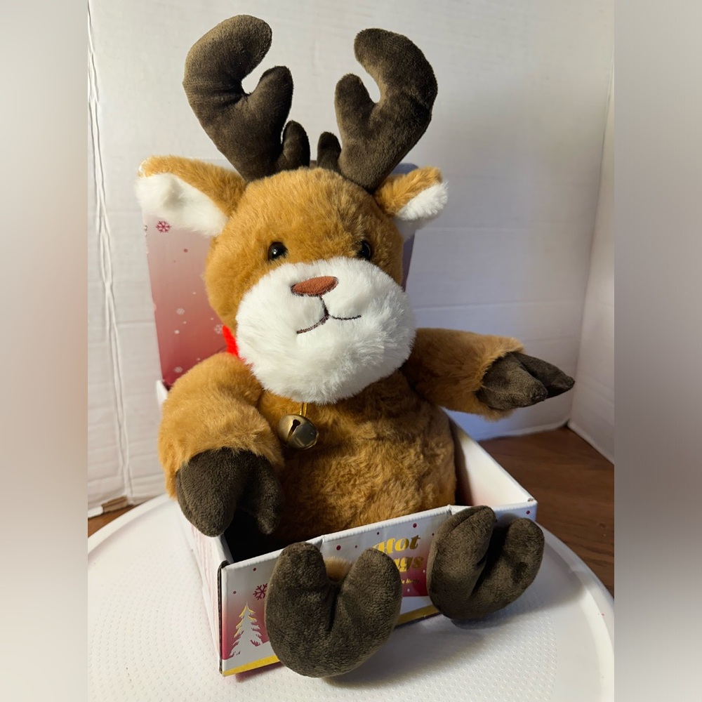 🆕Aroma Home Hot Hugs Microwaveable Hottie (Reindeer)